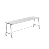 Titan Mobile High Maker Rectangular Table | 1200 X 1000 | White/Sorano Oak