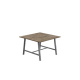 Titan Low Maker Rectangular Table | 1500 X 1000 | Black/Sorano Oak