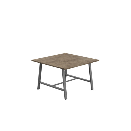 Titan Low Maker Rectangular Table | 1500 X 1000 | Black/Sorano Oak