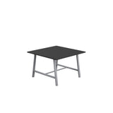 Titan Low Maker Rectangular Table | 1500 X 1000 | Black/Sorano Oak