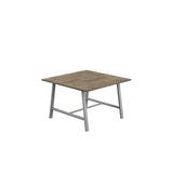 Titan Low Maker Rectangular Table | 1500 X 1000 | Black/Sorano Oak