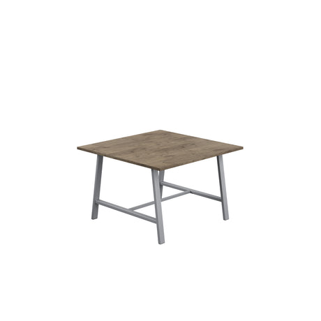 Titan Low Maker Rectangular Table | 1500 X 1000 | Black/Sorano Oak