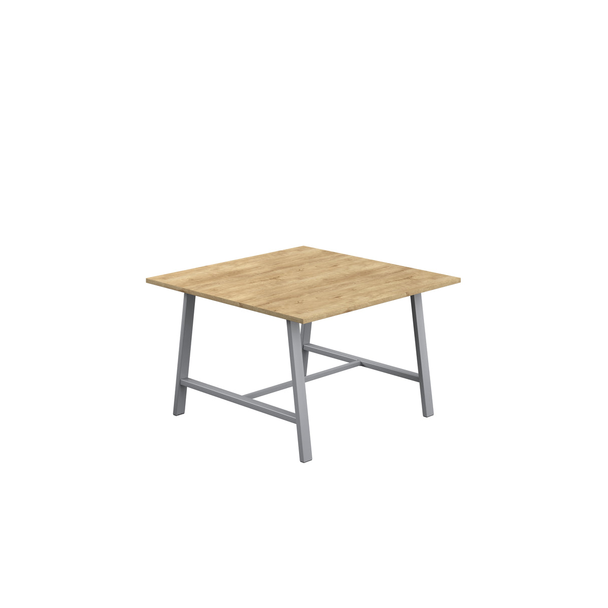 Titan Low Maker Rectangular Table | 1500 X 1000 | Black/Sorano Oak