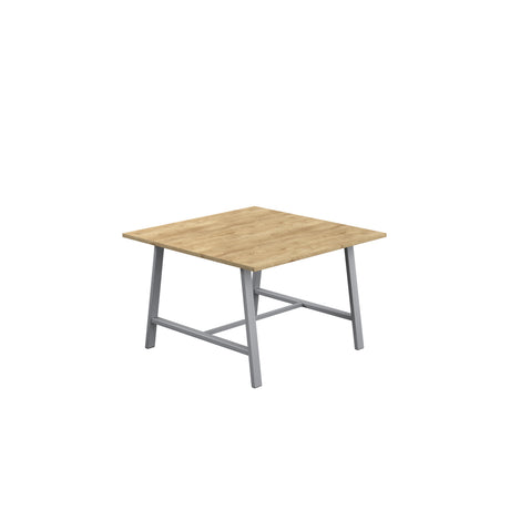 Titan Low Maker Rectangular Table | 1500 X 1000 | Black/Sorano Oak
