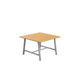 Titan Low Maker Rectangular Table | 1500 X 1000 | Black/Sorano Oak