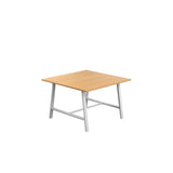 Titan Low Maker Rectangular Table | 1500 X 1000 | Black/Sorano Oak