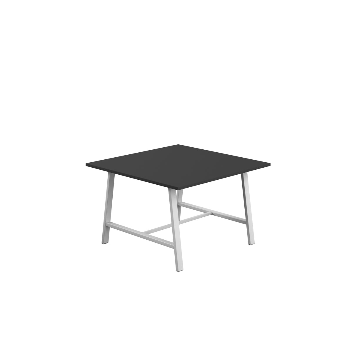 Titan Low Maker Rectangular Table | 1500 X 1000 | Black/Sorano Oak