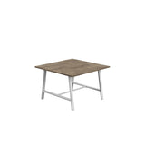 Titan Low Maker Rectangular Table | 1500 X 1000 | Black/Sorano Oak