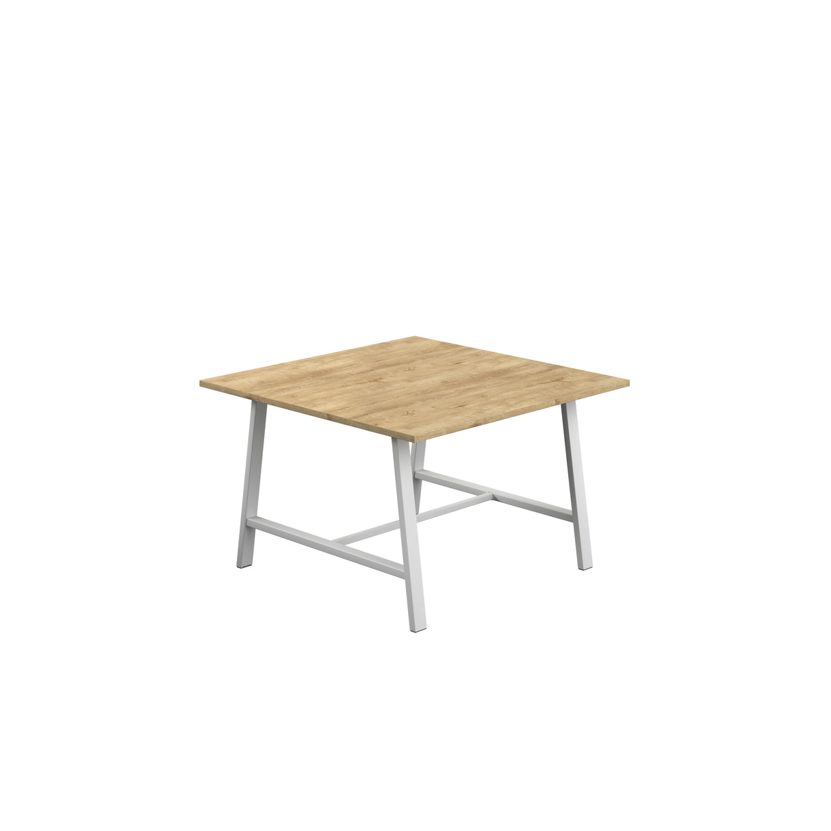Titan Low Maker Rectangular Table | 1500 X 1000 | Black/Sorano Oak