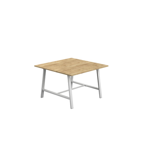 Titan Low Maker Rectangular Table | 1500 X 1000 | Black/Sorano Oak