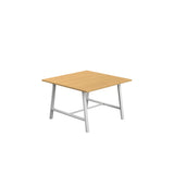 Titan Low Maker Rectangular Table | 1500 X 1000 | Black/Sorano Oak