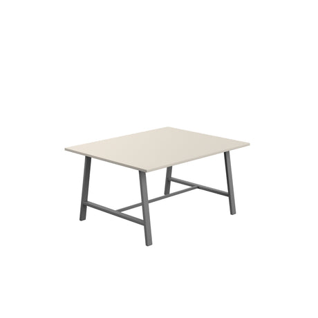 Titan Low Maker Rectangular Table | 1500 X 1000 | Black/Sorano Oak