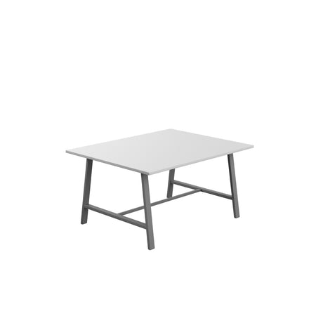 Titan Low Maker Rectangular Table | 1500 X 1000 | Black/Sorano Oak