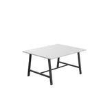 Titan Low Maker Rectangular Table | 1500 X 1000 | Black/Sorano Oak
