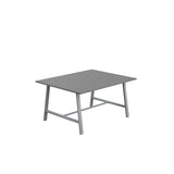 Titan Low Maker Rectangular Table | 1500 X 1000 | Black/Sorano Oak