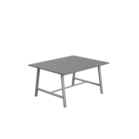 Titan Low Maker Rectangular Table | 1500 X 1000 | Black/Sorano Oak