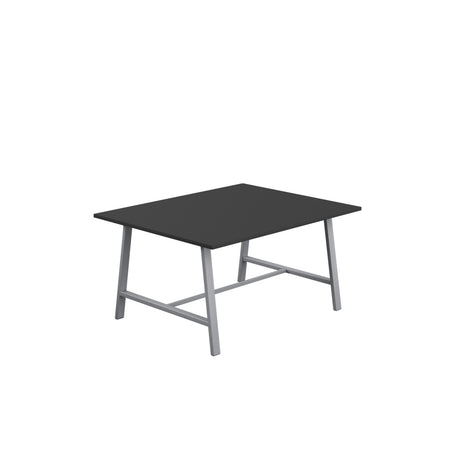 Titan Low Maker Rectangular Table | 1500 X 1000 | Black/Sorano Oak