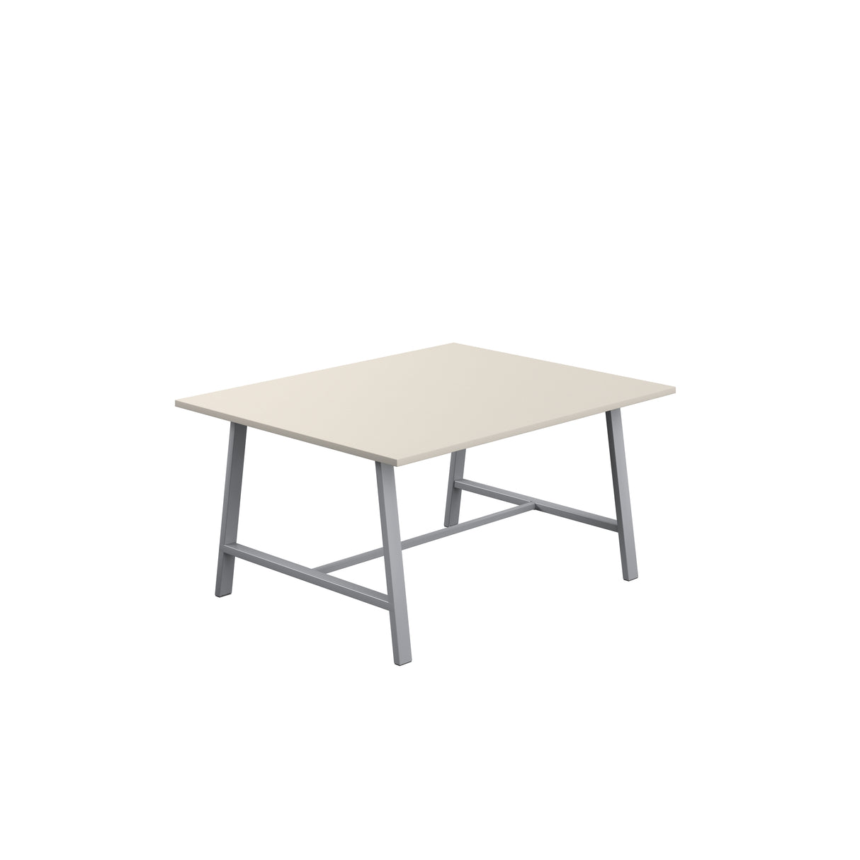 Titan Low Maker Rectangular Table | 1500 X 1000 | Black/Sorano Oak