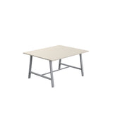 Titan Low Maker Rectangular Table | 1500 X 1000 | Black/Sorano Oak