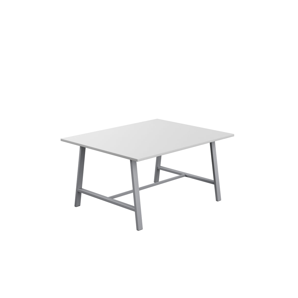 Titan Low Maker Rectangular Table | 1500 X 1000 | Black/Sorano Oak