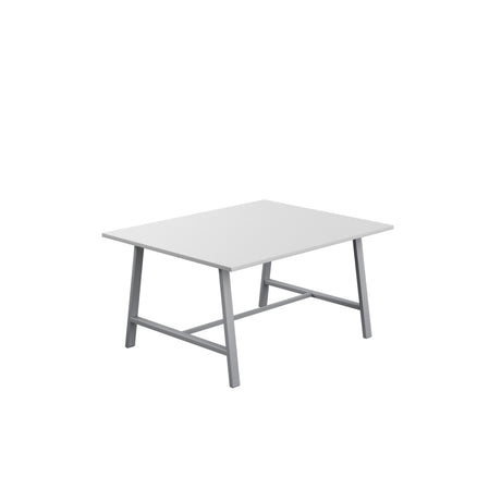 Titan Low Maker Rectangular Table | 1500 X 1000 | Black/Sorano Oak