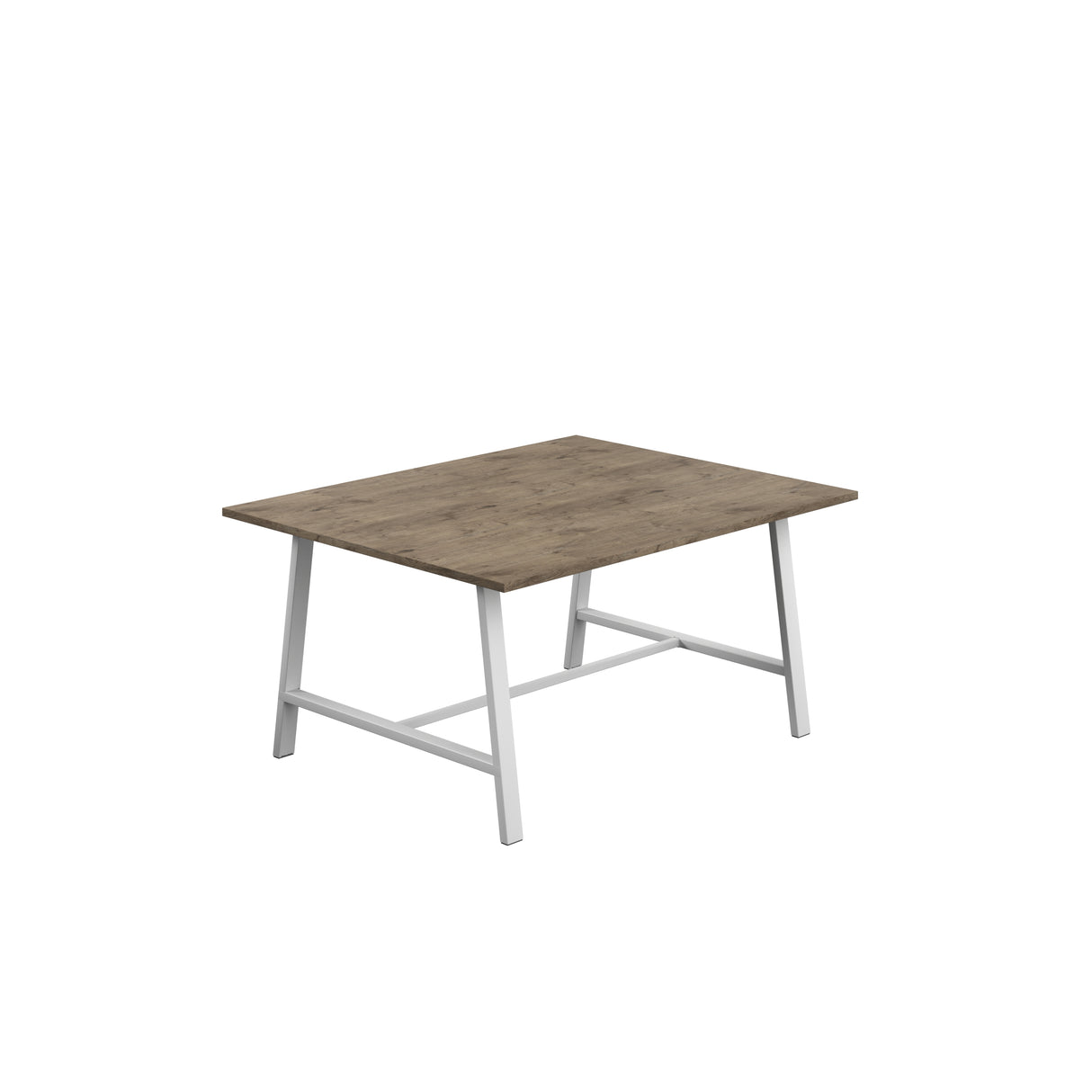 Titan Low Maker Rectangular Table | 1500 X 1000 | Black/Sorano Oak