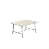 Titan Low Maker Rectangular Table | 1500 X 1000 | Black/Sorano Oak