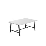 Titan Low Maker Rectangular Table | 1500 X 1000 | Black/Sorano Oak