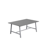 Titan Low Maker Rectangular Table | 1500 X 1000 | Black/Sorano Oak