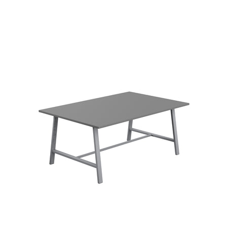Titan Low Maker Rectangular Table | 1500 X 1000 | Black/Sorano Oak