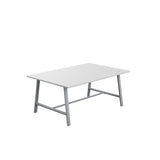Titan Low Maker Rectangular Table | 1500 X 1000 | Black/Sorano Oak