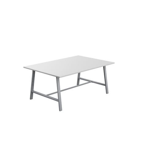 Titan Low Maker Rectangular Table | 1500 X 1000 | Black/Sorano Oak