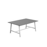 Titan Low Maker Rectangular Table | 1500 X 1000 | Black/Sorano Oak