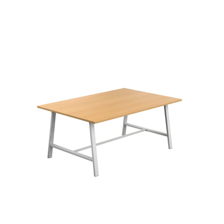 Titan Low Maker Rectangular Table | 1500 X 1000 | Black/Sorano Oak