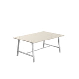 Titan Low Maker Rectangular Table | 1500 X 1000 | Black/Sorano Oak