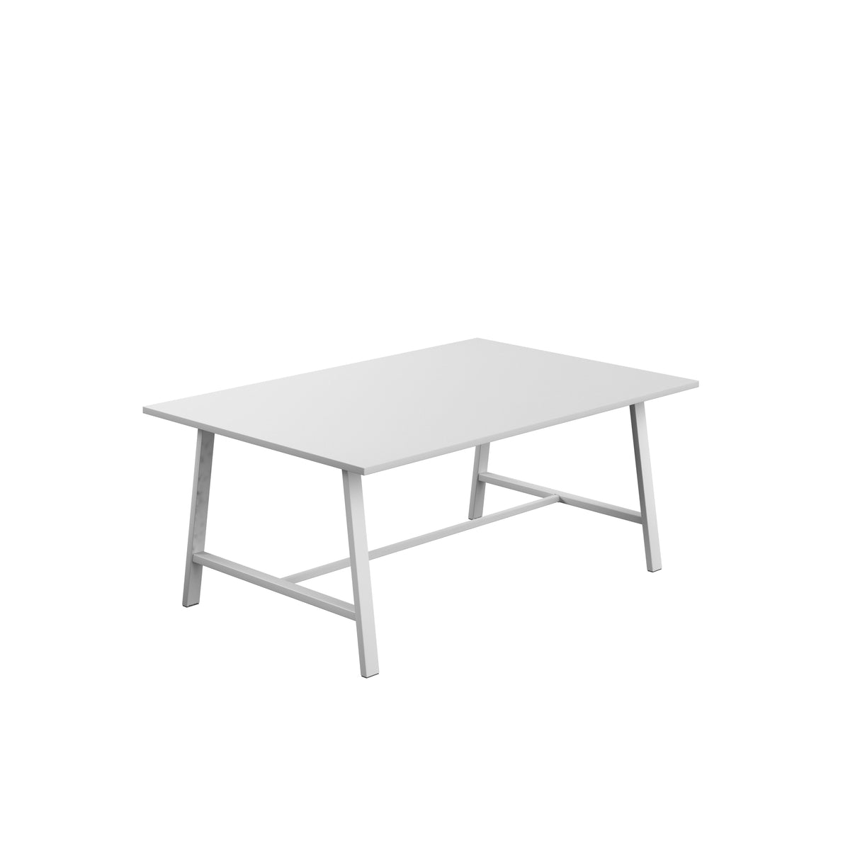 Titan Low Maker Rectangular Table | 1500 X 1000 | Black/Sorano Oak