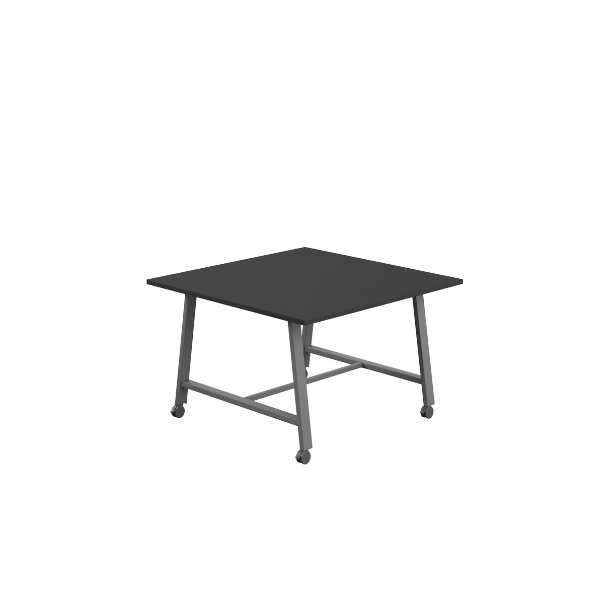 Titan Mobile Low Maker Rectangular Table | 1500 X 1000 | White/Anthracite
