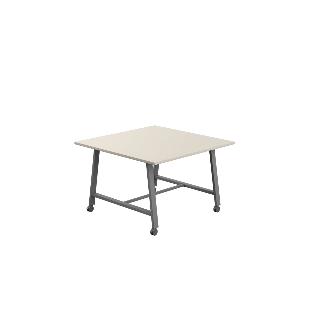 Titan Mobile Low Maker Rectangular Table | 1500 X 1000 | White/Anthracite