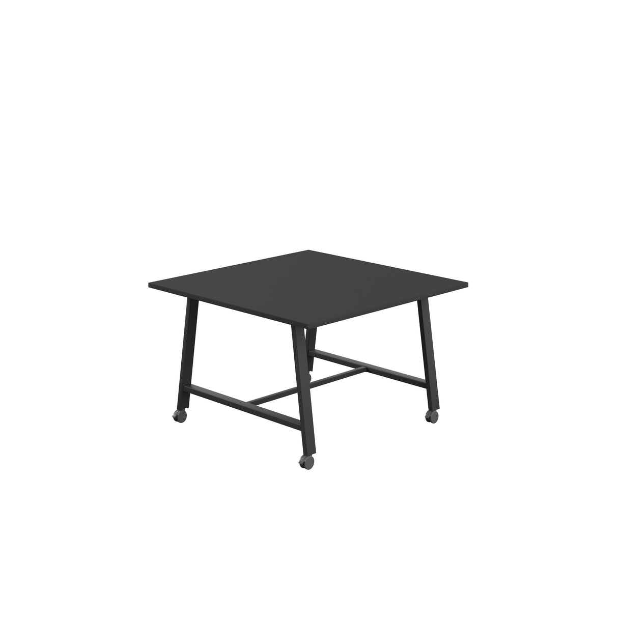 Titan Mobile Low Maker Rectangular Table | 1500 X 1000 | White/Anthracite