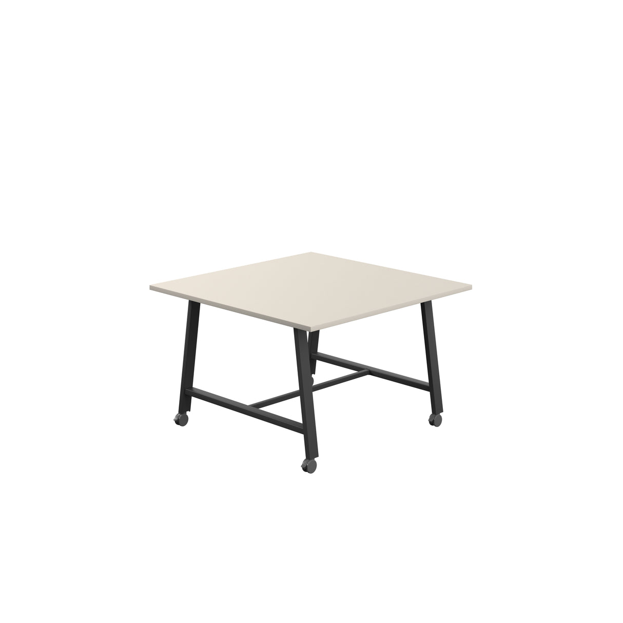 Titan Mobile Low Maker Rectangular Table | 1500 X 1000 | White/Anthracite