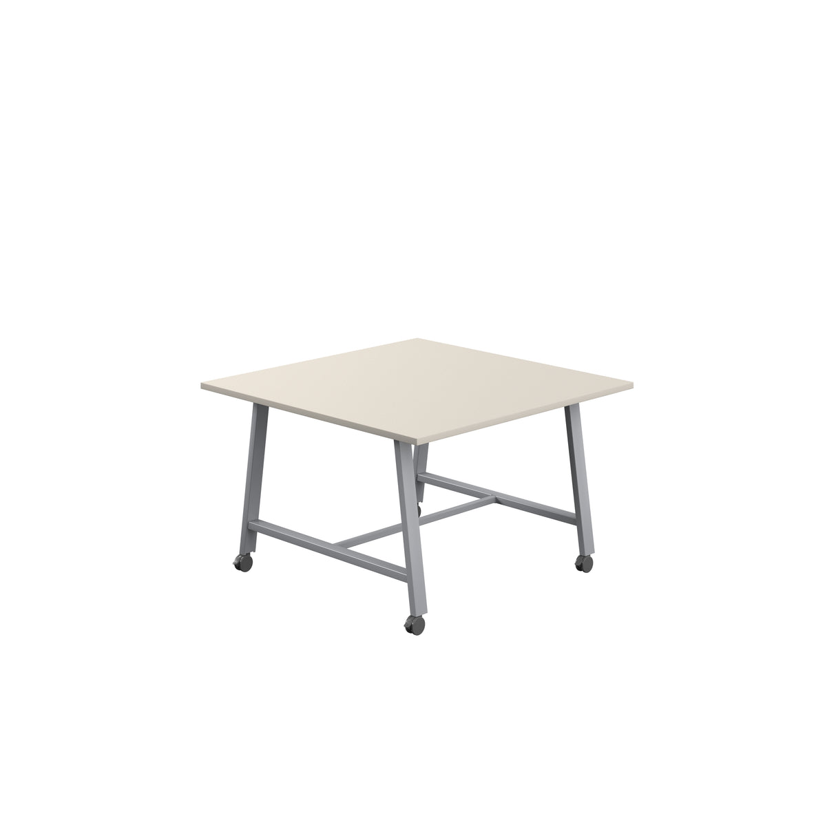 Titan Mobile Low Maker Rectangular Table | 1500 X 1000 | White/Anthracite