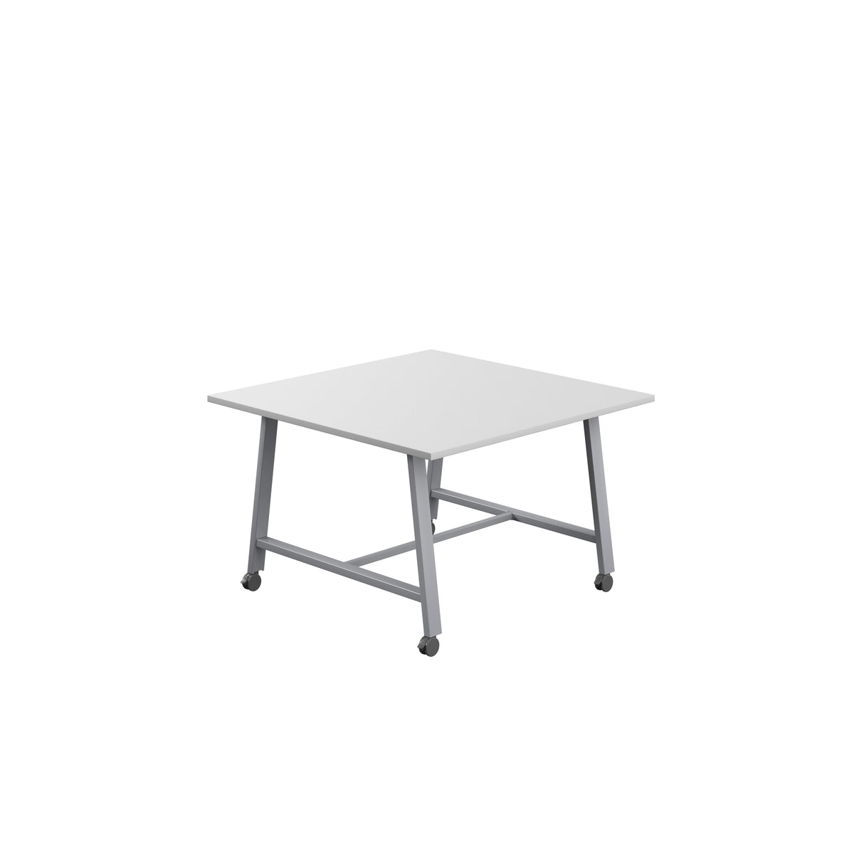 Titan Mobile Low Maker Rectangular Table | 1500 X 1000 | White/Anthracite