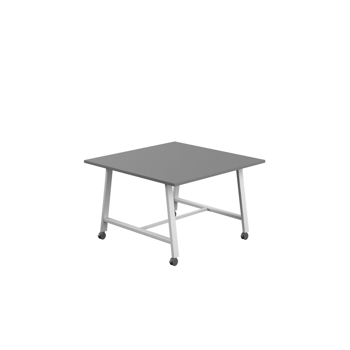 Titan Mobile Low Maker Rectangular Table | 1500 X 1000 | White/Anthracite