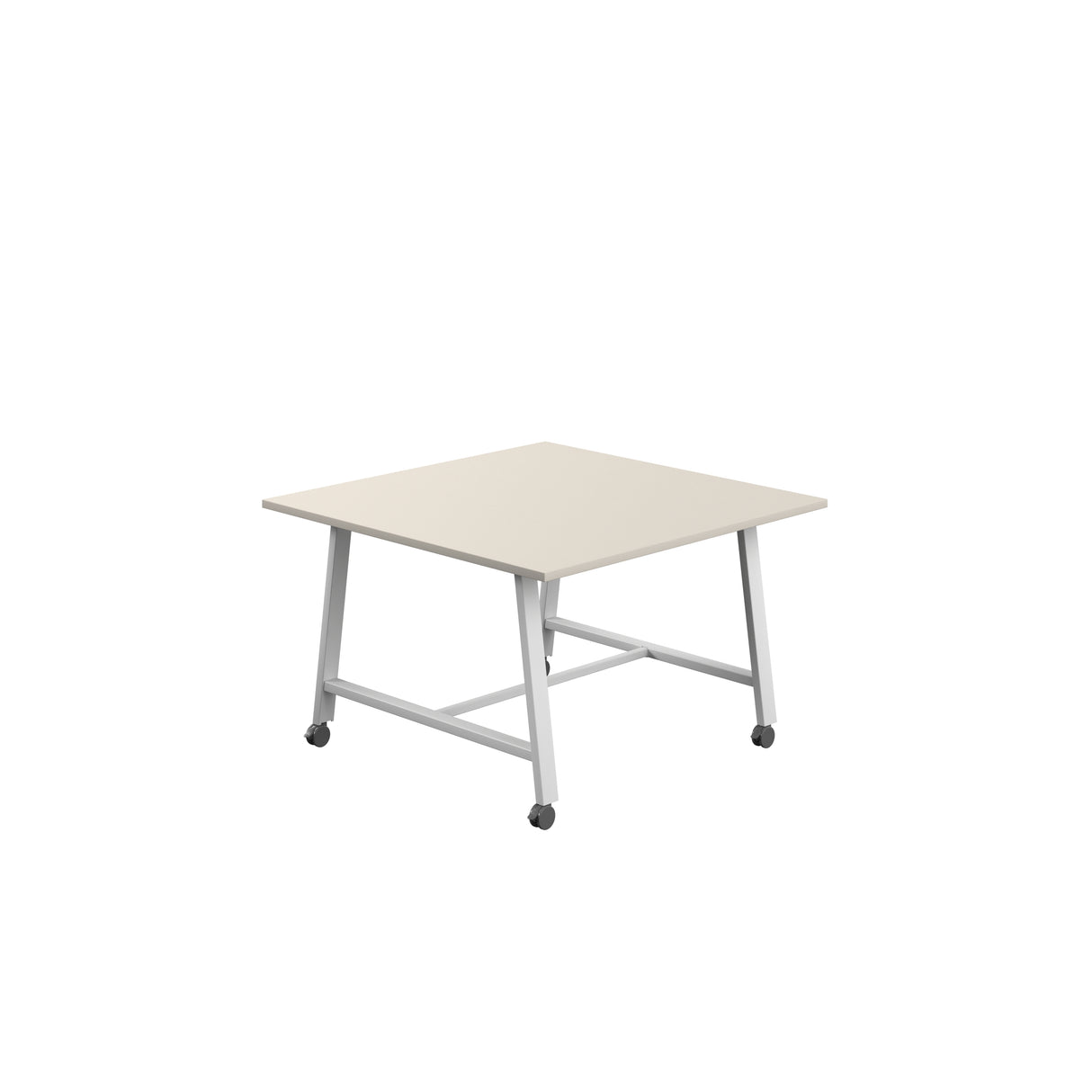 Titan Mobile Low Maker Rectangular Table | 1500 X 1000 | White/Anthracite