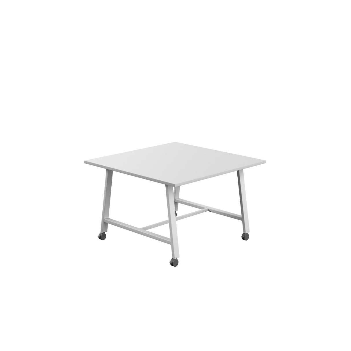 Titan Mobile Low Maker Rectangular Table | 1500 X 1000 | White/Anthracite