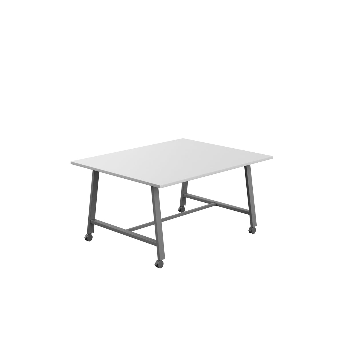 Titan Mobile Low Maker Rectangular Table | 1500 X 1000 | White/Anthracite