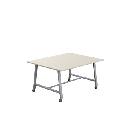 Titan Mobile Low Maker Rectangular Table | 1500 X 1000 | White/Anthracite