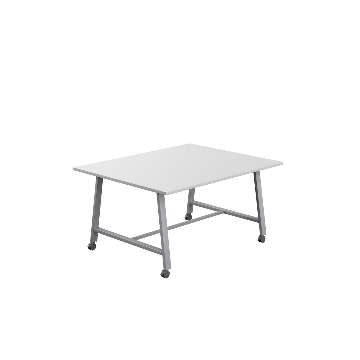 Titan Mobile Low Maker Rectangular Table | 1500 X 1000 | White/Anthracite