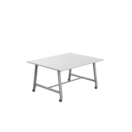 Titan Mobile Low Maker Rectangular Table | 1500 X 1000 | White/Anthracite