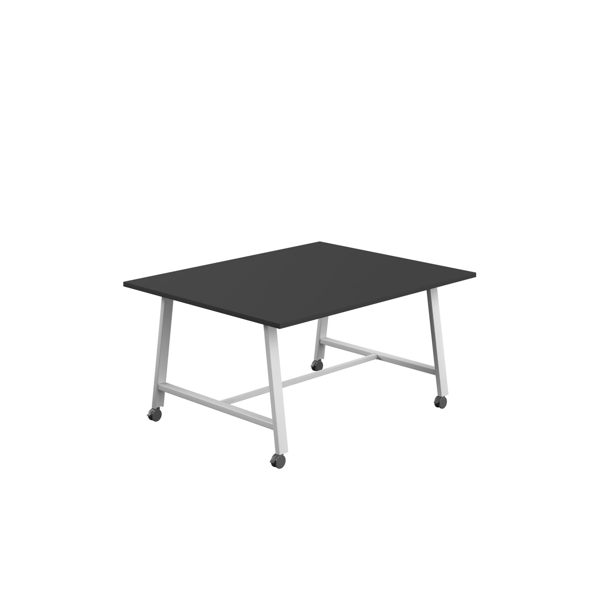 Titan Mobile Low Maker Rectangular Table | 1500 X 1000 | White/Anthracite